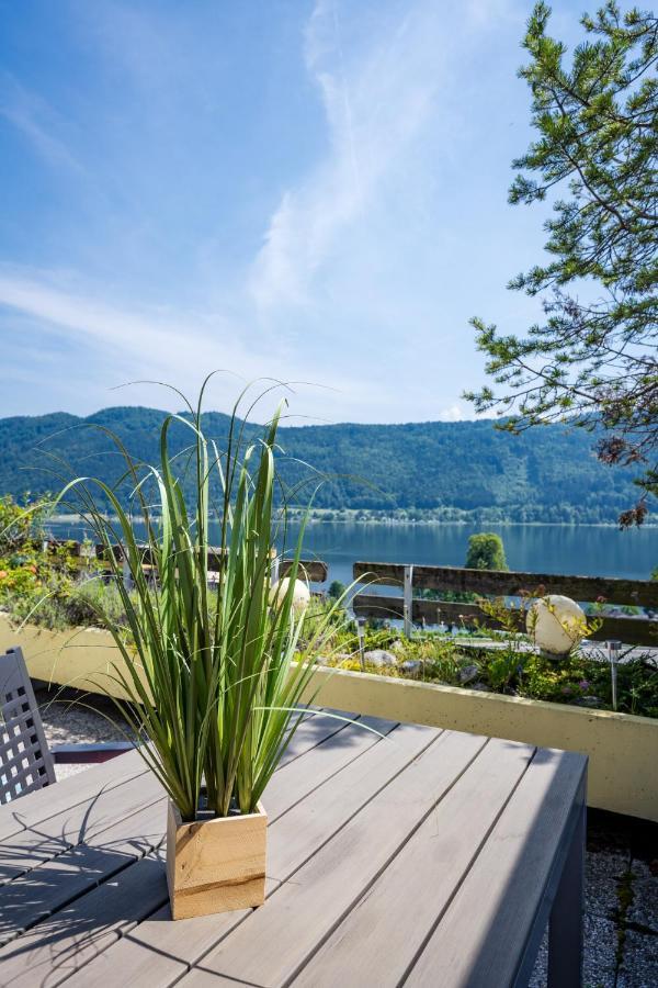 Wohnung Seeblick Sattendorf Bagian luar foto